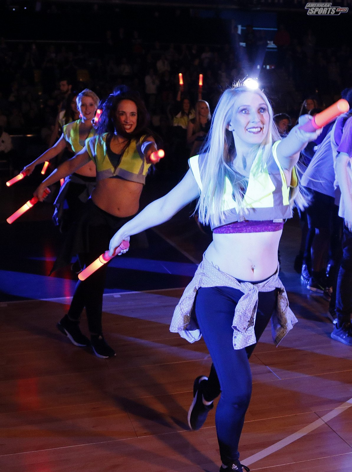 Das Frankfurt Skyliners Danceteam beim BBL Heimspiel gegen Rasta Vechta am 29.03.2019