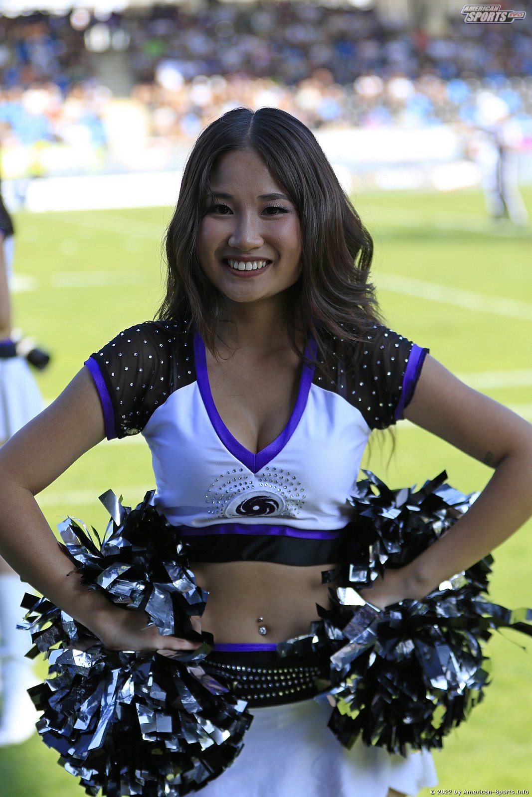ELF: Die Frankfurt Galaxy Dancers und Loona beim Heimspiel gegen die Raiders Tirol am 28.08.2022