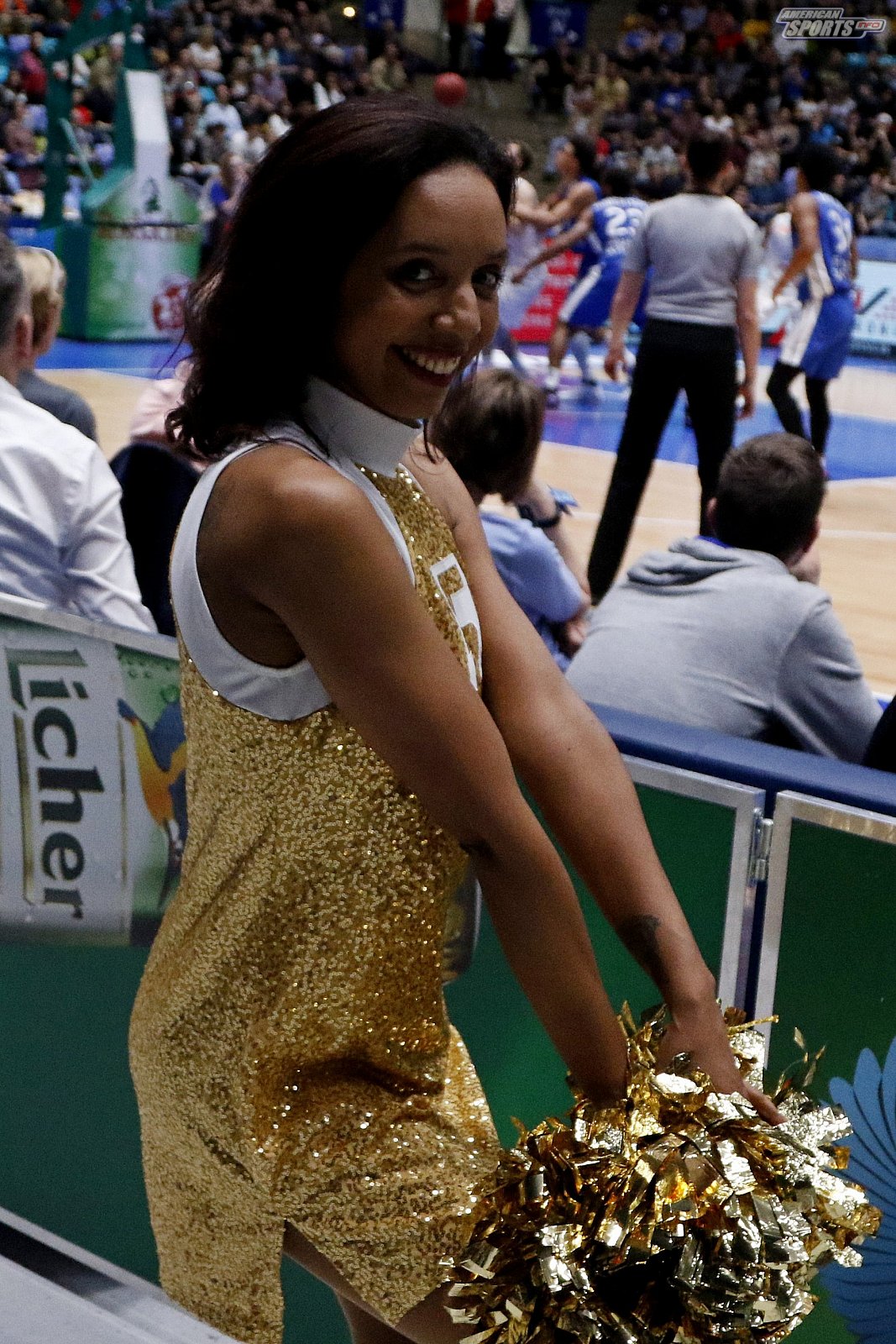 Das Frankfurt Skyliners Danceteam beim BBL Heimspiel gegen Rasta Vechta am 29.03.2019