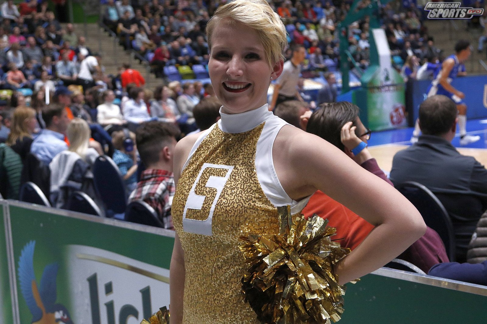 Das Frankfurt Skyliners Danceteam beim BBL Heimspiel gegen Rasta Vechta am 29.03.2019