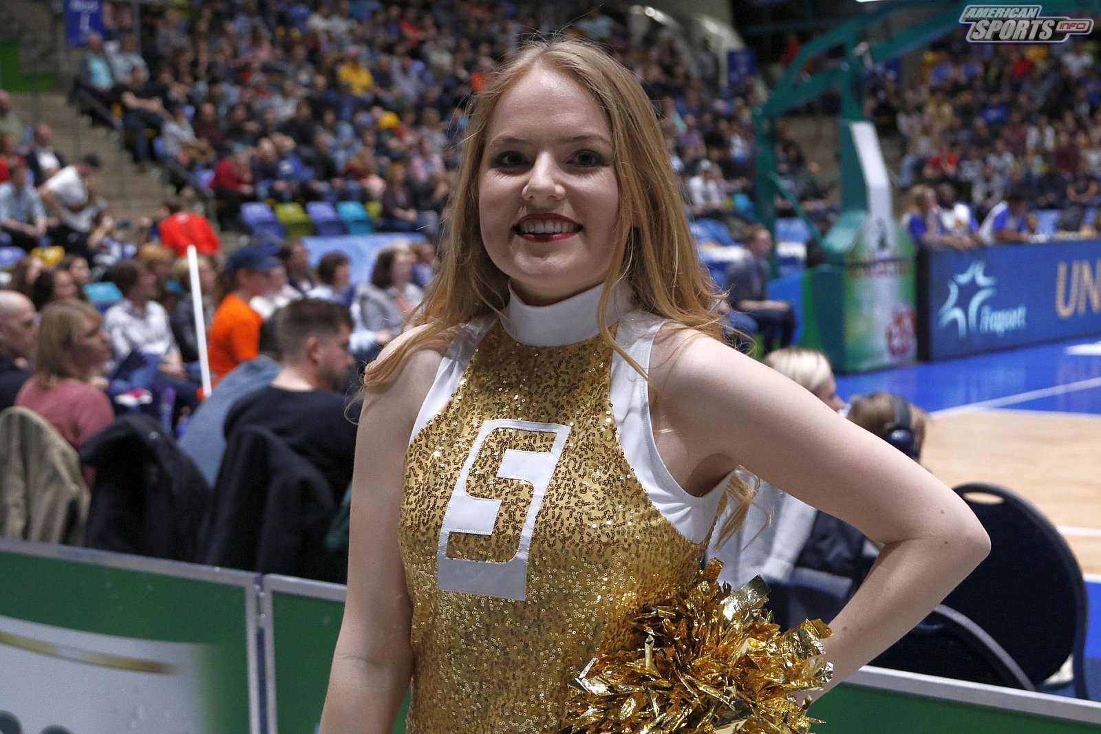 Das Frankfurt Skyliners Danceteam beim BBL Heimspiel gegen Rasta Vechta am 29.03.2019