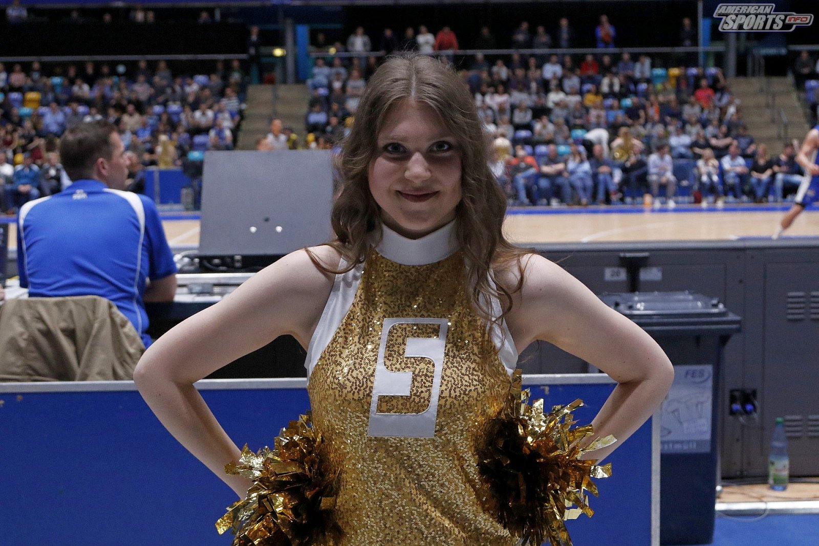 Das Frankfurt Skyliners Danceteam beim BBL Heimspiel gegen Rasta Vechta am 29.03.2019