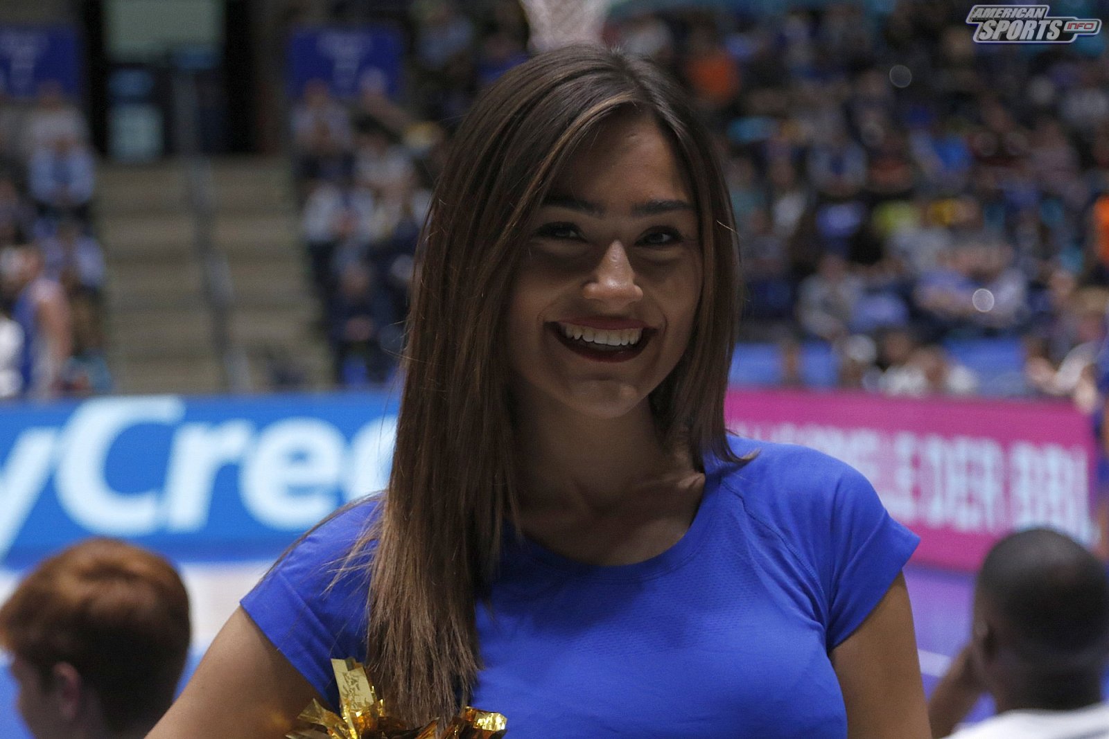Das Frankfurt Skyliners Danceteam beim BBL Heimspiel gegen Rasta Vechta am 29.03.2019