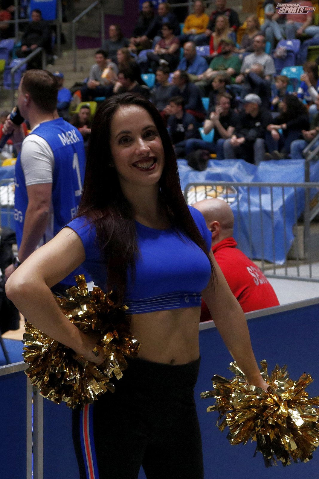 Das Frankfurt Skyliners Danceteam beim BBL Heimspiel gegen Rasta Vechta am 29.03.2019