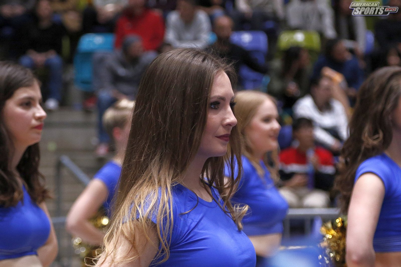 Das Frankfurt Skyliners Danceteam beim BBL Heimspiel gegen Rasta Vechta am 29.03.2019