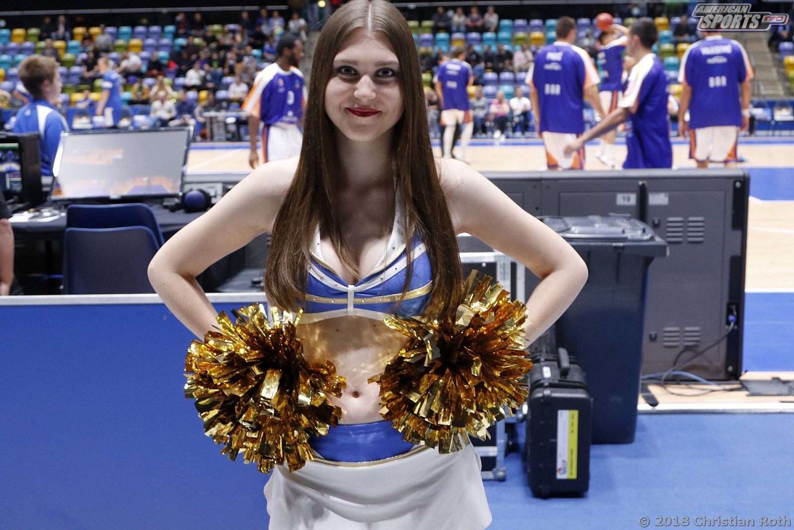 Das Fraport Skyliners Danceteam beim 7Days Eurocup Spiel gegen Mornar Bar am 24.10.2018