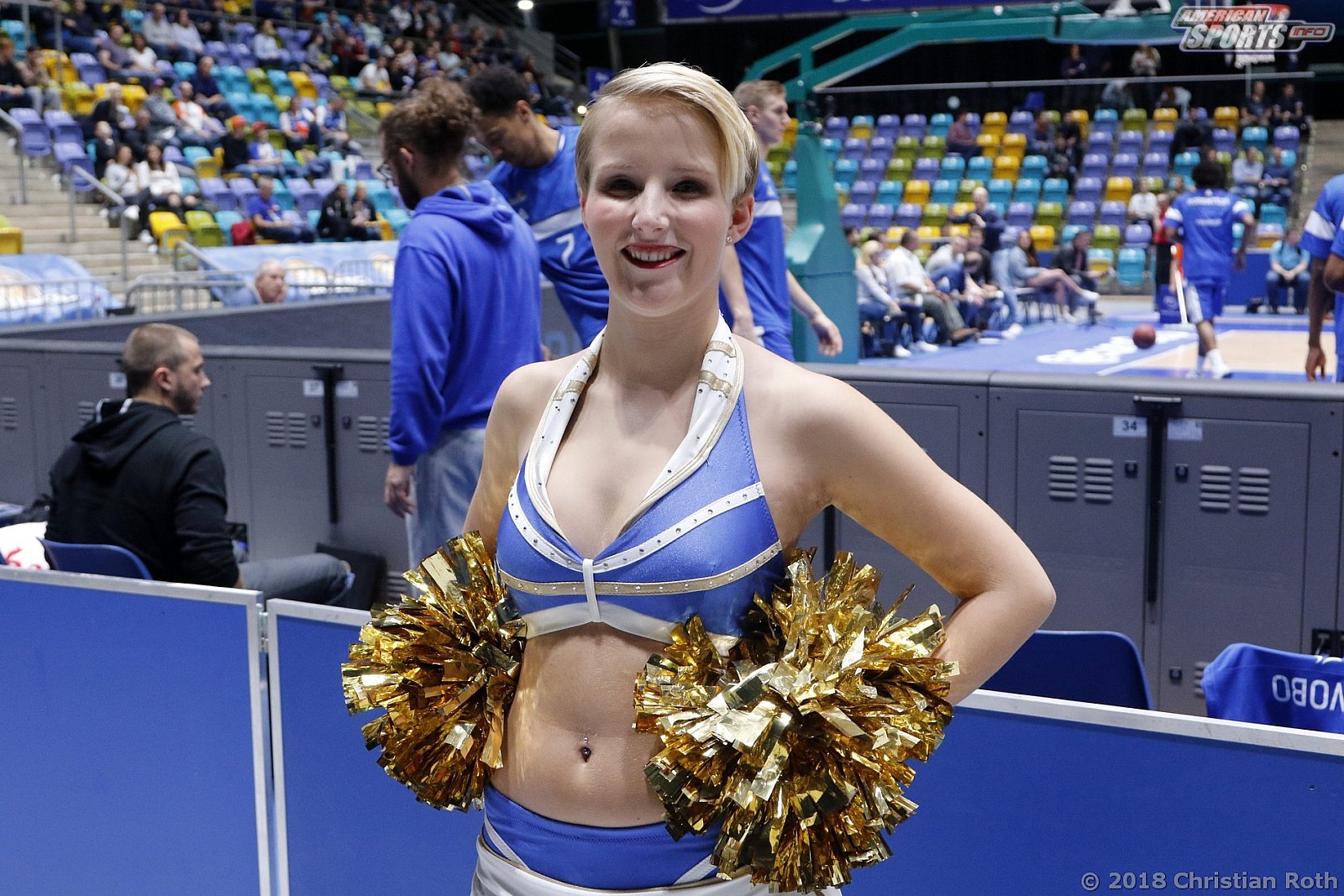 Das Fraport Skyliners Danceteam beim 7Days Eurocup Spiel gegen Mornar Bar am 24.10.2018