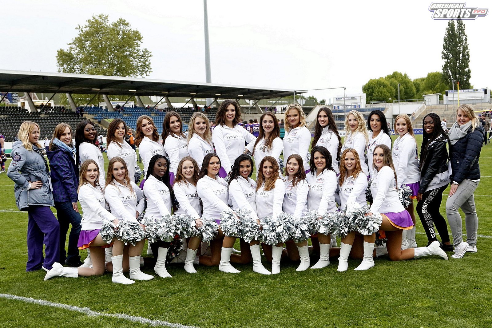 Die Frankfurt Universe Cheerleader beim Heimspiel gegen die Allgäu Comets 05.05.2019