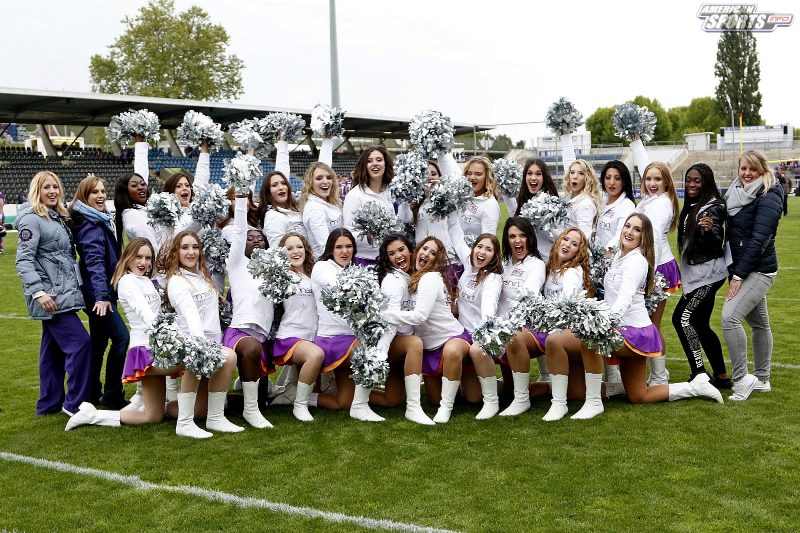 Die Frankfurt Universe Cheerleader beim Heimspiel gegen die Allgäu Comets 05.05.2019