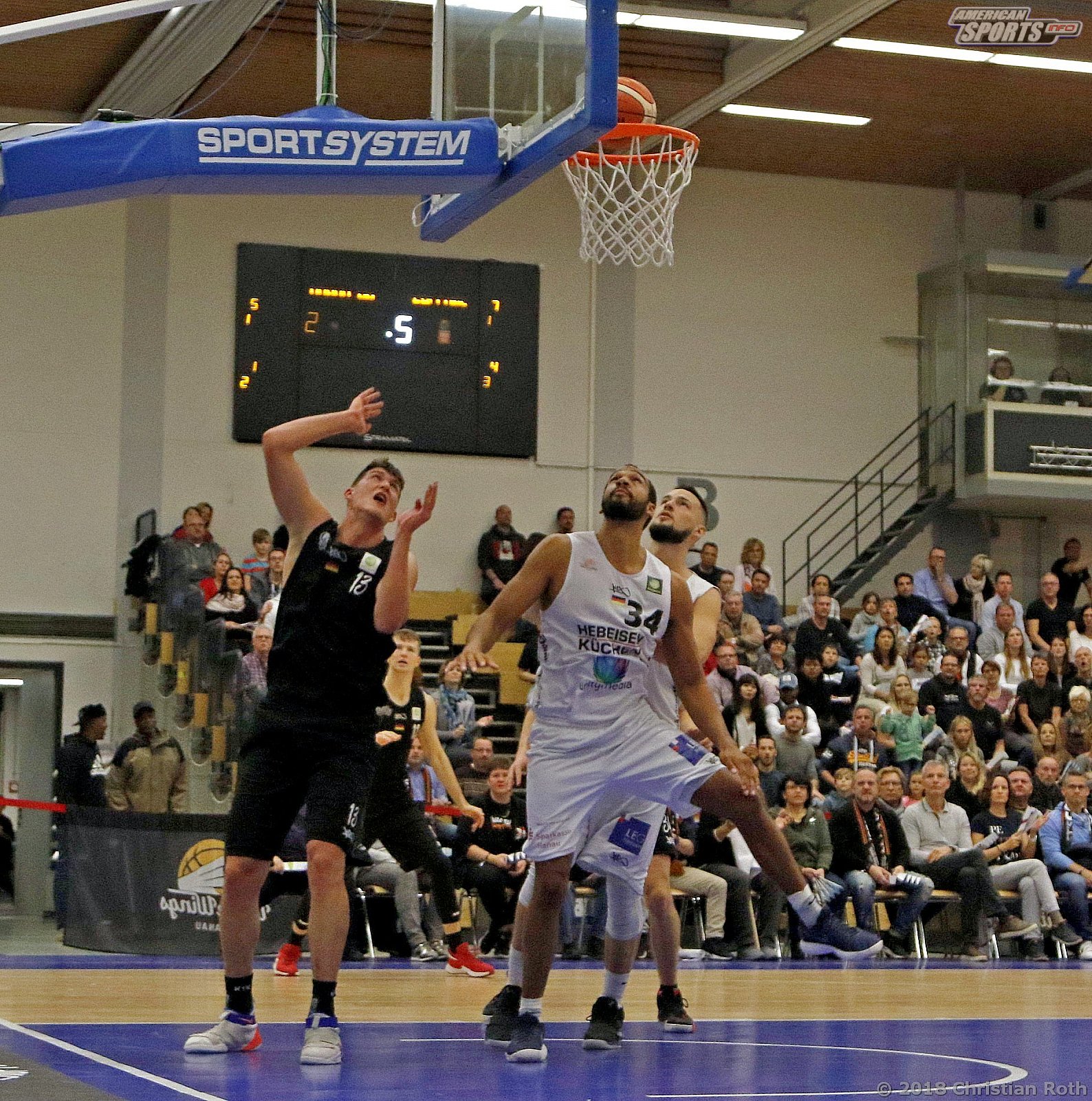 ProA Basketball: Hebeisen White Wings Hanau vs Nürnberger BC Falcons 67:86 27.10.2018