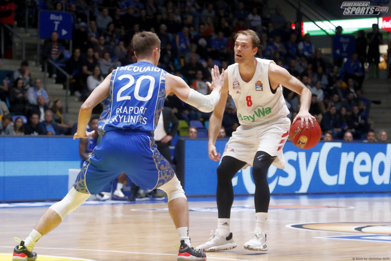 BBL: Fraport Skyliners Frankfurt vs FC Bayern München Basketball 77:81 06.10.2019