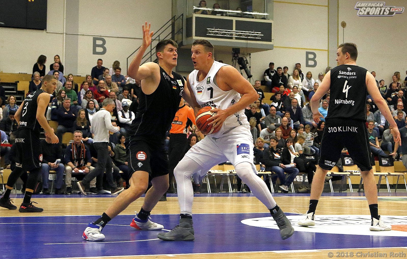 ProA Basketball: Hebeisen White Wings Hanau vs Nürnberger BC Falcons 67:86 27.10.2018