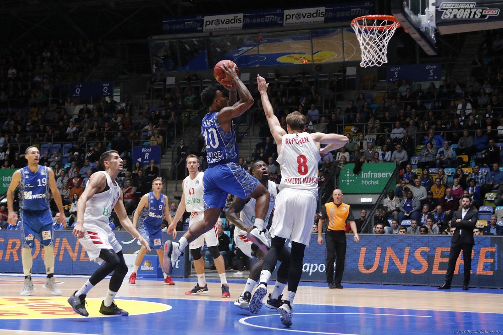 BBL: Fraport Skyliners Frankfurt vs FC Bayern München Basketball 77:81 06.10.2019