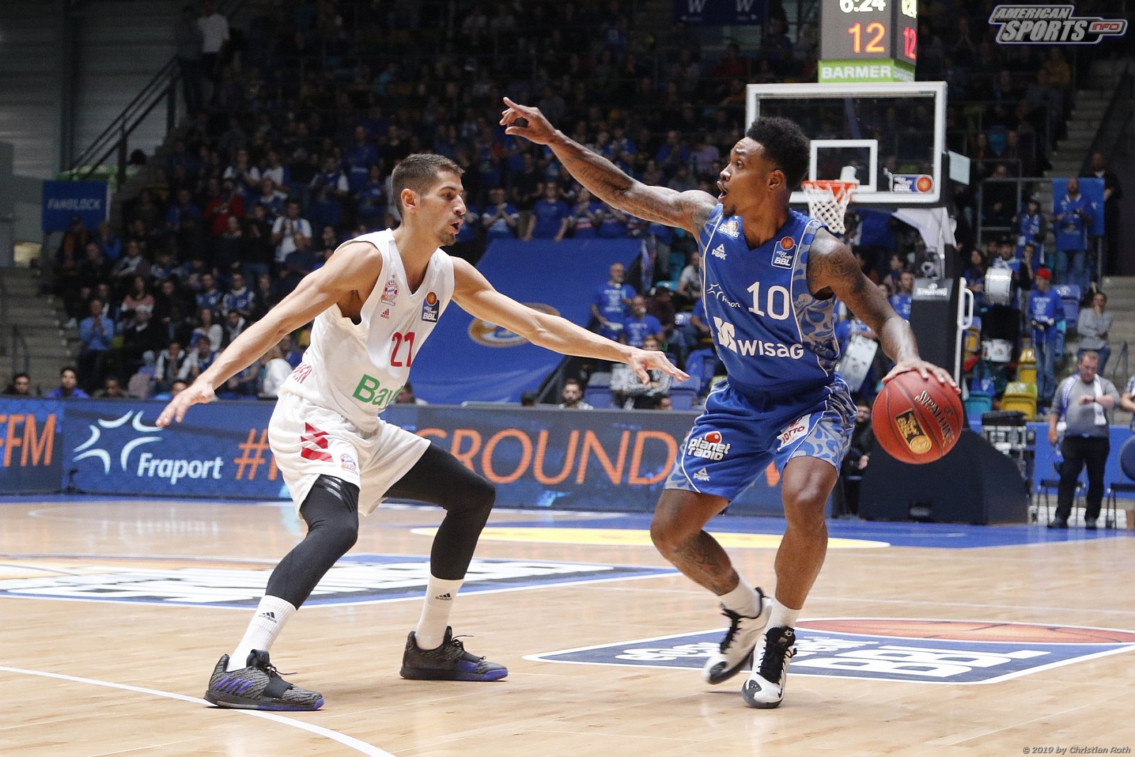 BBL: Fraport Skyliners Frankfurt vs FC Bayern München Basketball 77:81 06.10.2019