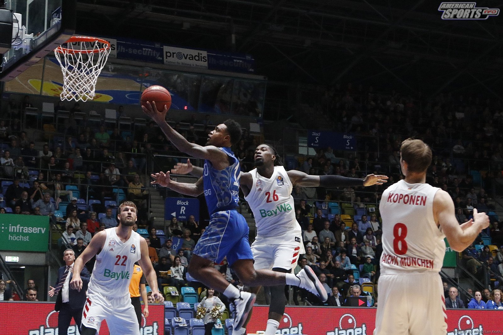 BBL: Fraport Skyliners Frankfurt vs FC Bayern München Basketball 77:81 06.10.2019
