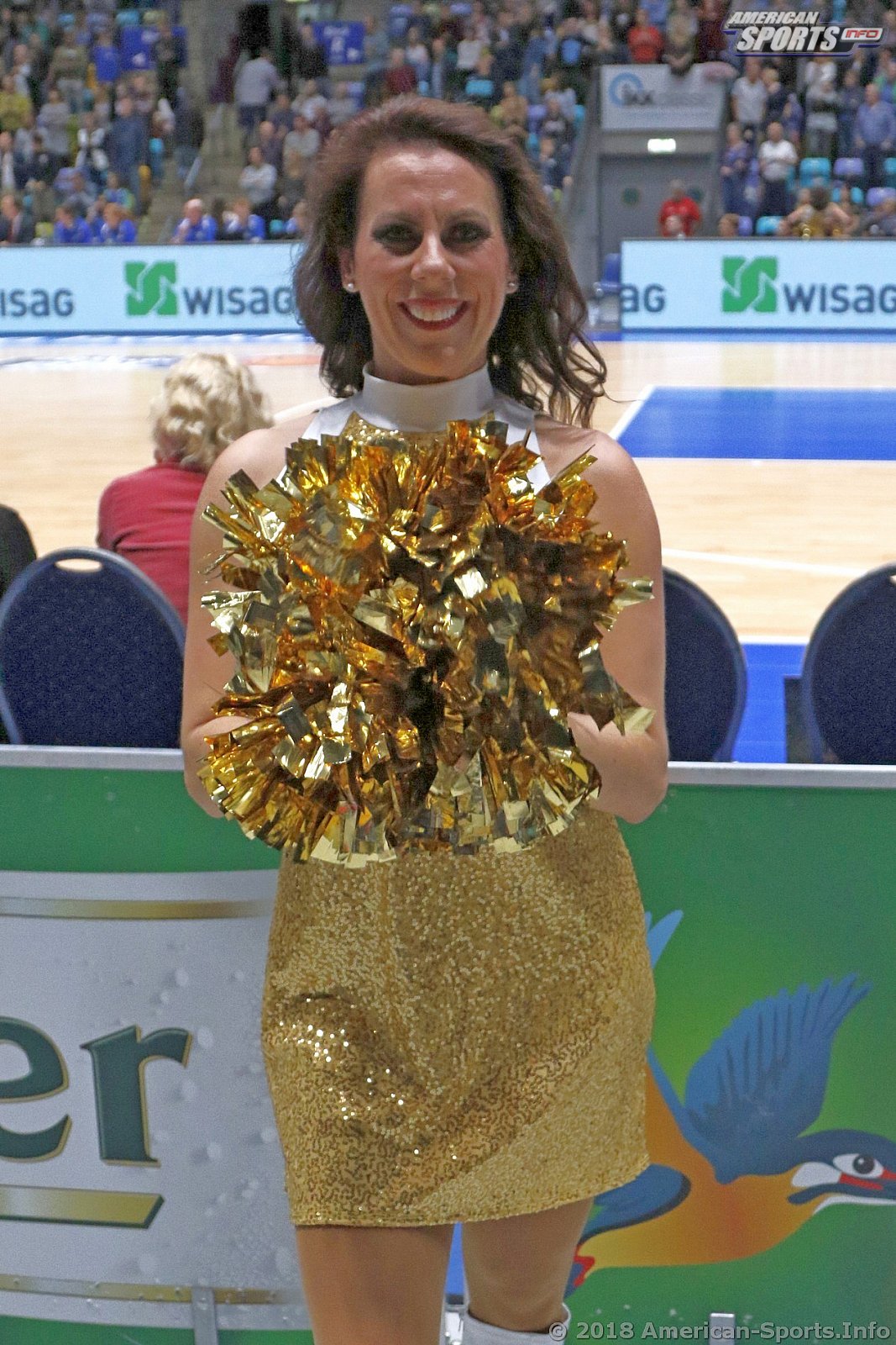Das  Frankfurt Skyliners Danceteam beim Heimspiel gegen Telekom Baskets Bonn am 04.11.2018