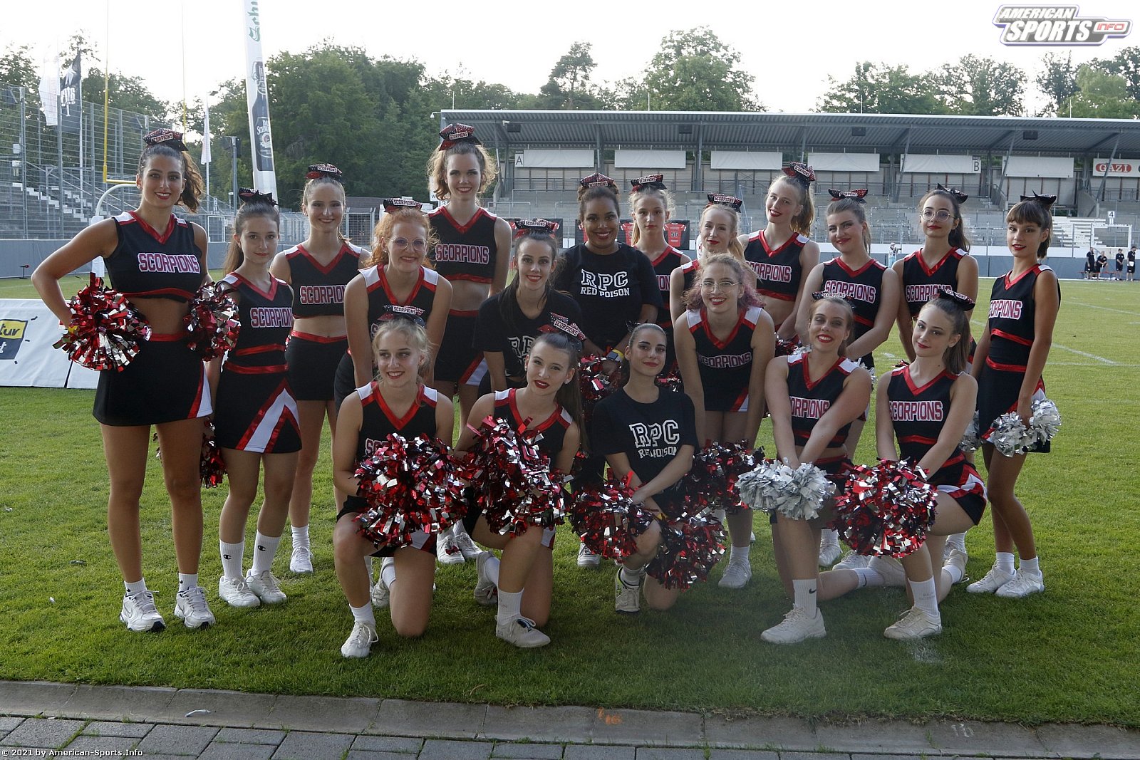 GFL Süd: Die Cheerleader beim Spiel Stuttgart Scorpions vs. Frankfurt Universe 26.06.2021