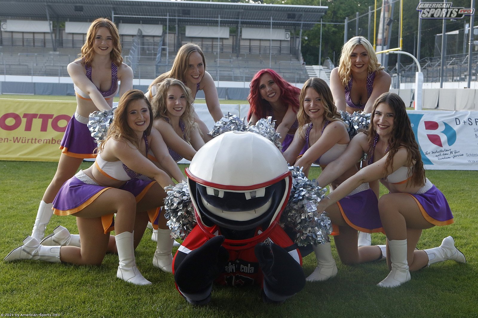 GFL Süd: Die Cheerleader beim Spiel Stuttgart Scorpions vs. Frankfurt Universe 26.06.2021