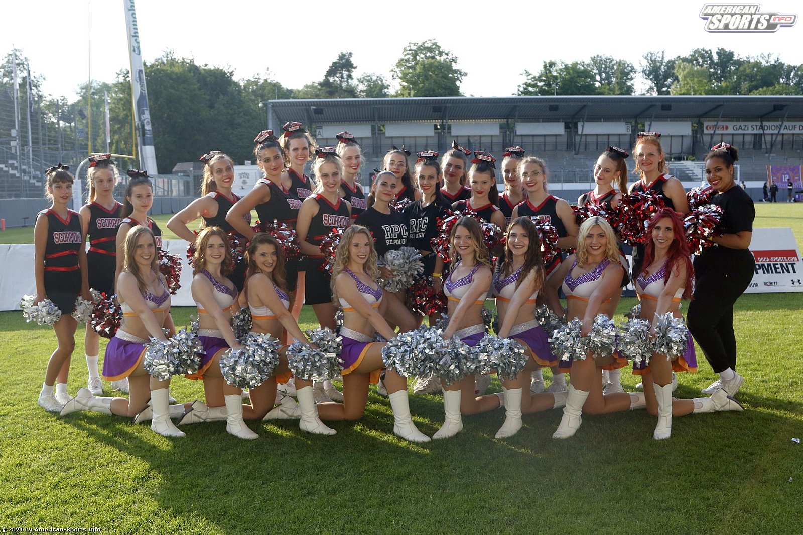 GFL Süd: Die Cheerleader beim Spiel Stuttgart Scorpions vs. Frankfurt Universe 26.06.2021