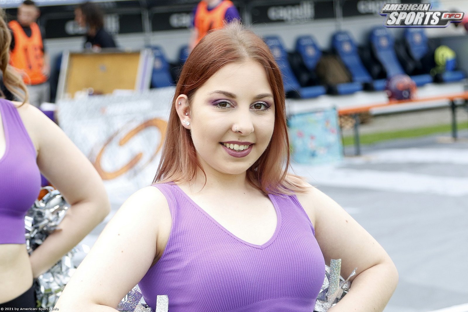 Die Frankfurt Universe Cheerleader beim Heimspiel gegen die Marburg Mercenaries 12:42 10.07.2021