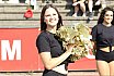 Die Cologne Crocodiles und Düsseldorf Pantherettes Cheerleader beim GFL Spiel der Düsseldorf Panther gegen die Cologne Crocodiles am 20.08.2022