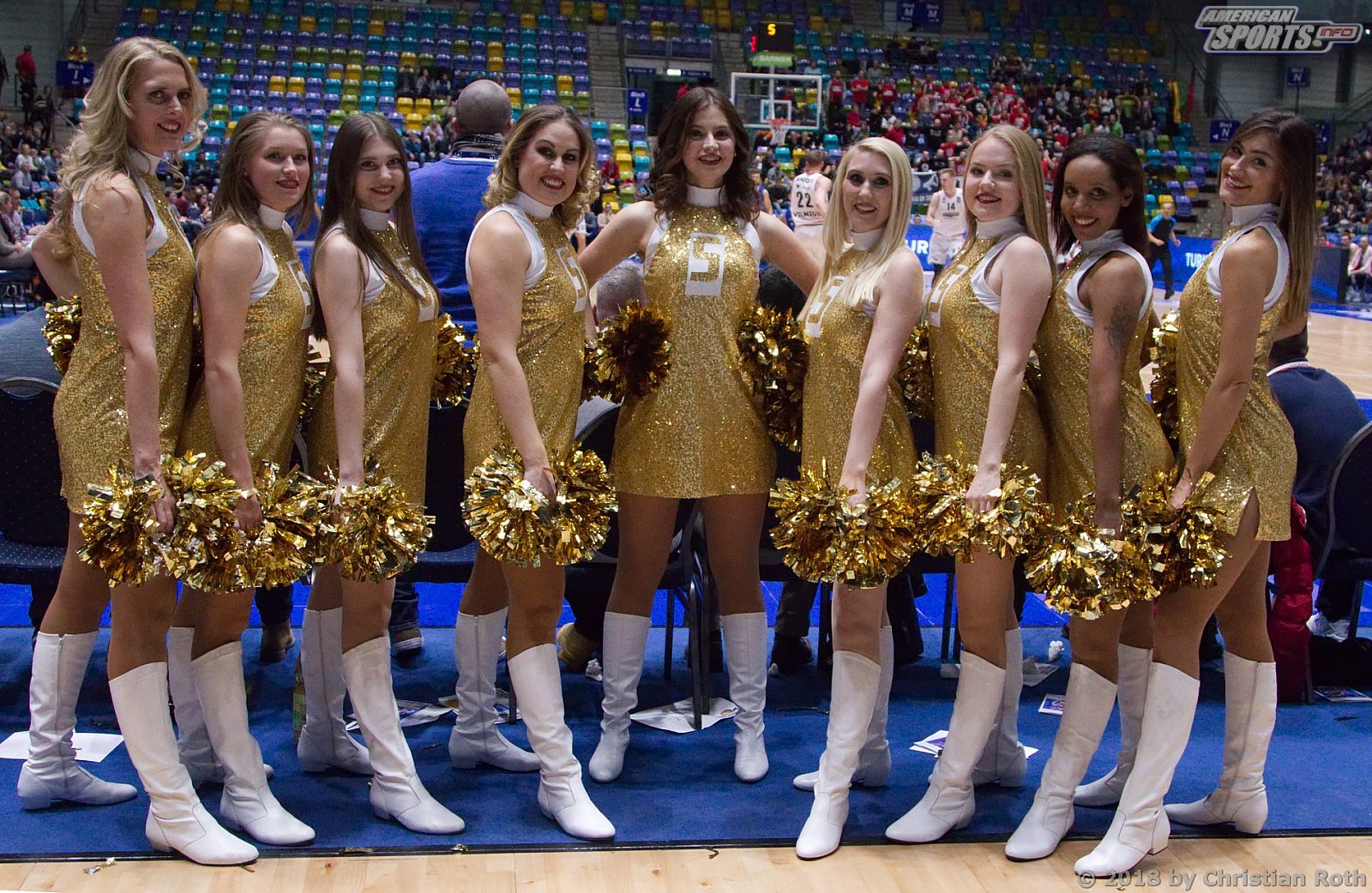 Das Skyliners Danceteam beim 7Days Eurocup Spiel gegen Rytas Vilnius am 21.11.2018