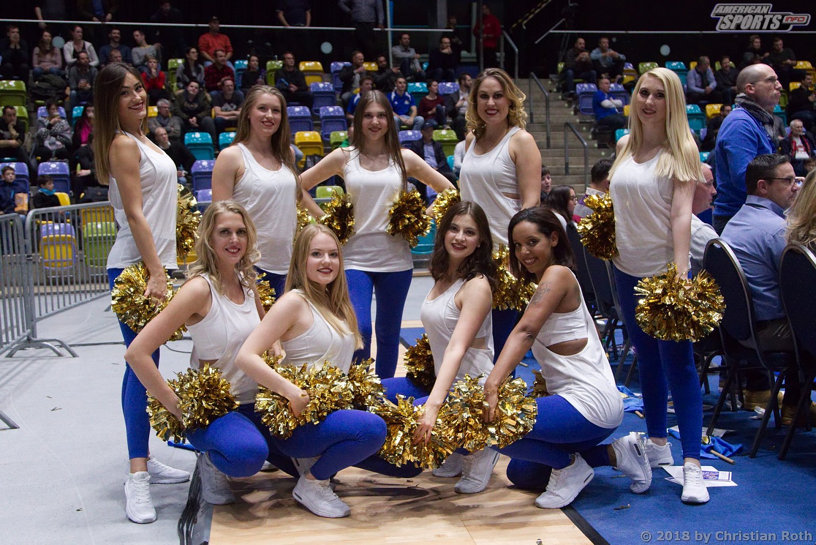Das Skyliners Danceteam beim 7Days Eurocup Spiel gegen Rytas Vilnius am 21.11.2018