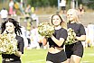 Die Cologne Crocodiles und Düsseldorf Pantherettes Cheerleader beim GFL Spiel der Düsseldorf Panther gegen die Cologne Crocodiles am 20.08.2022