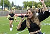 Die Cologne Crocodiles und Düsseldorf Pantherettes Cheerleader beim GFL Spiel der Düsseldorf Panther gegen die Cologne Crocodiles am 20.08.2022