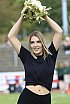 Die Cologne Crocodiles und Düsseldorf Pantherettes Cheerleader beim GFL Spiel der Düsseldorf Panther gegen die Cologne Crocodiles am 20.08.2022