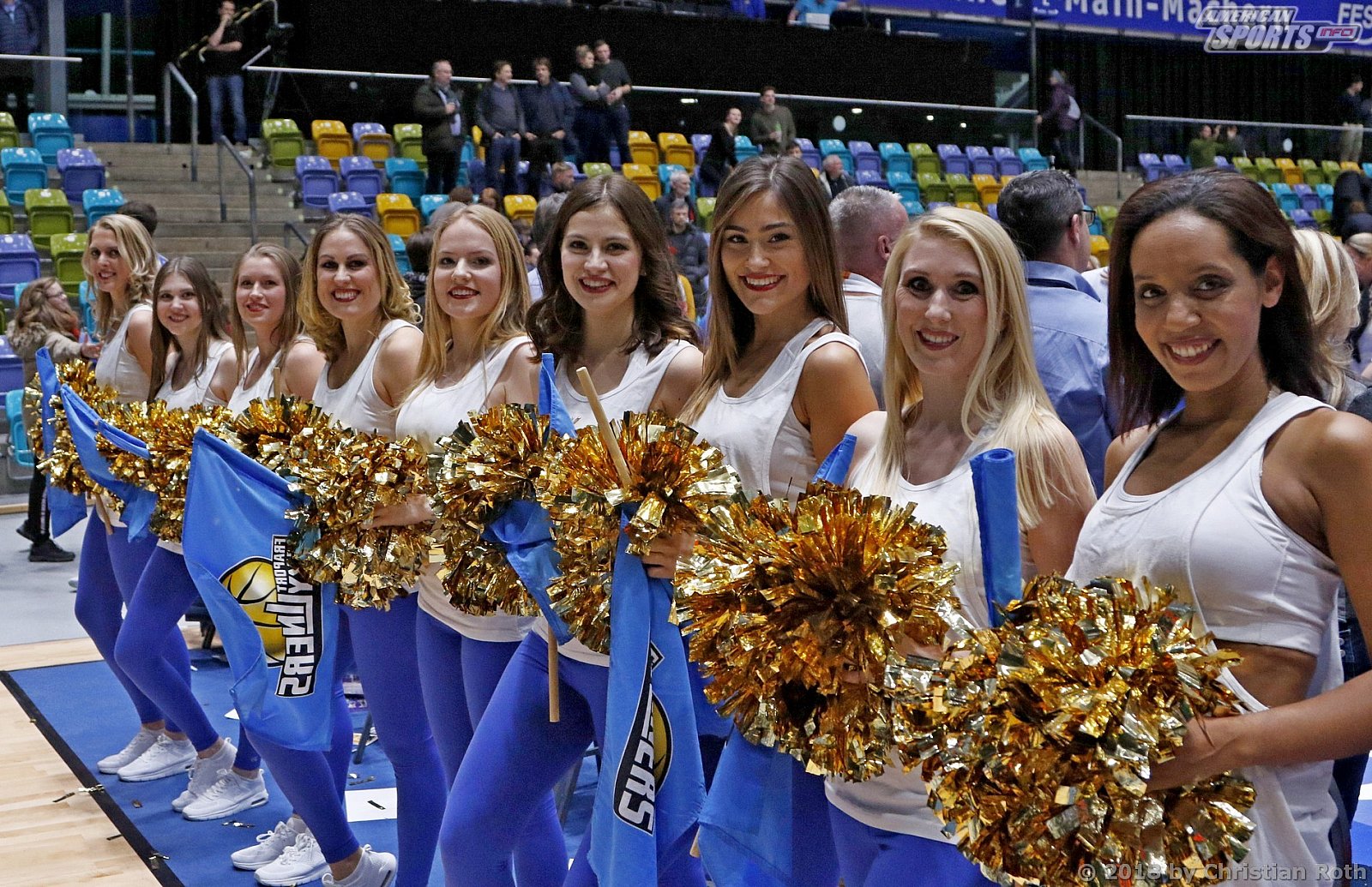 Das Skyliners Danceteam beim 7Days Eurocup Spiel gegen Rytas Vilnius am 21.11.2018