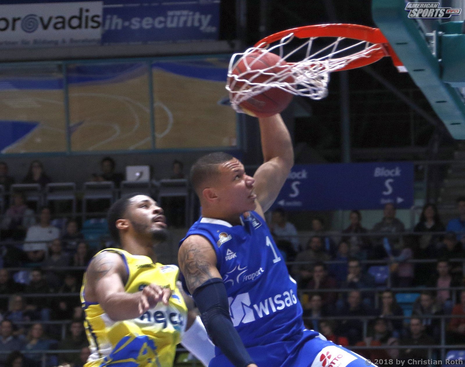 BBL: Fraport Skyliners Frankfurt vs Basketball Löwen Braunschweig 82:77 24.11.2018