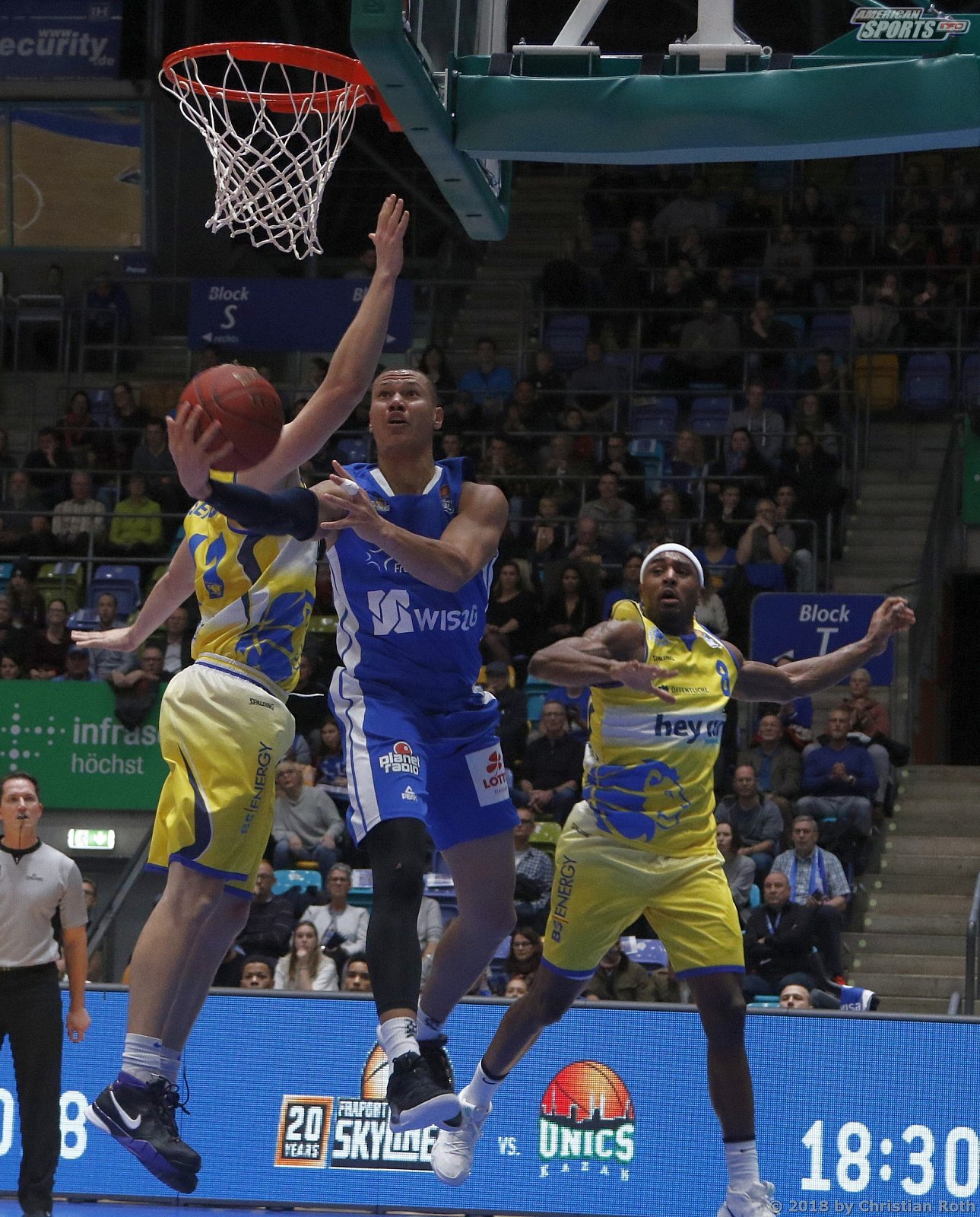 BBL: Fraport Skyliners Frankfurt vs Basketball Löwen Braunschweig 82:77 24.11.2018