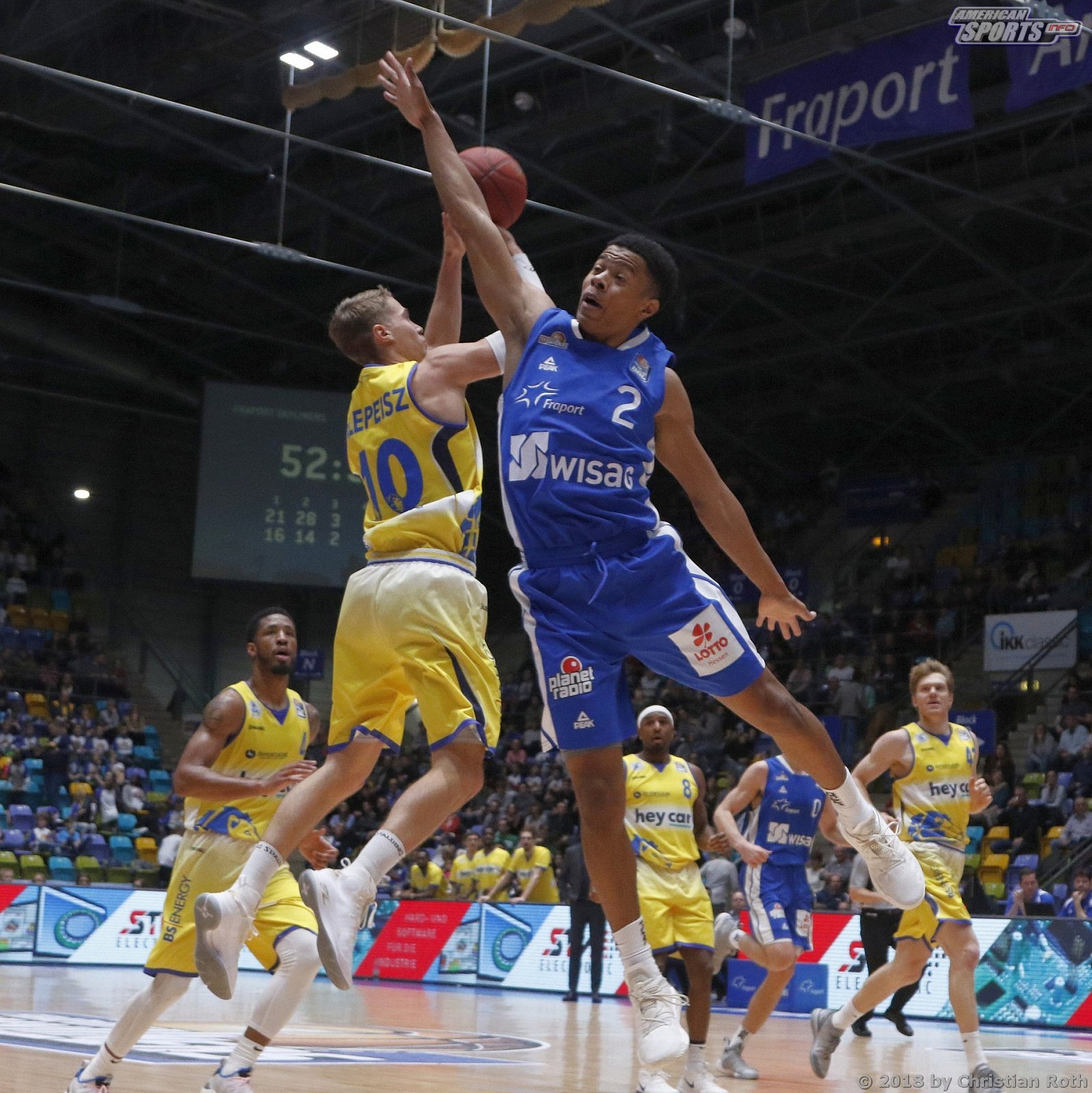 BBL: Fraport Skyliners Frankfurt vs Basketball Löwen Braunschweig 82:77 24.11.2018
