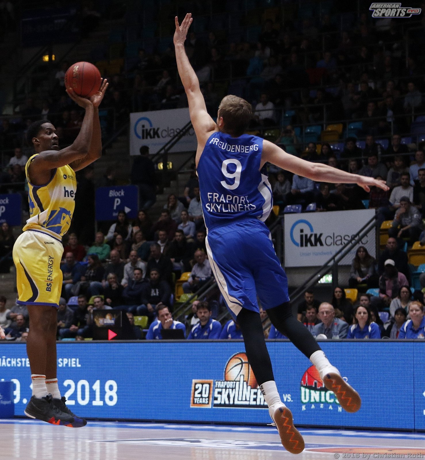 BBL: Fraport Skyliners Frankfurt vs Basketball Löwen Braunschweig 82:77 24.11.2018