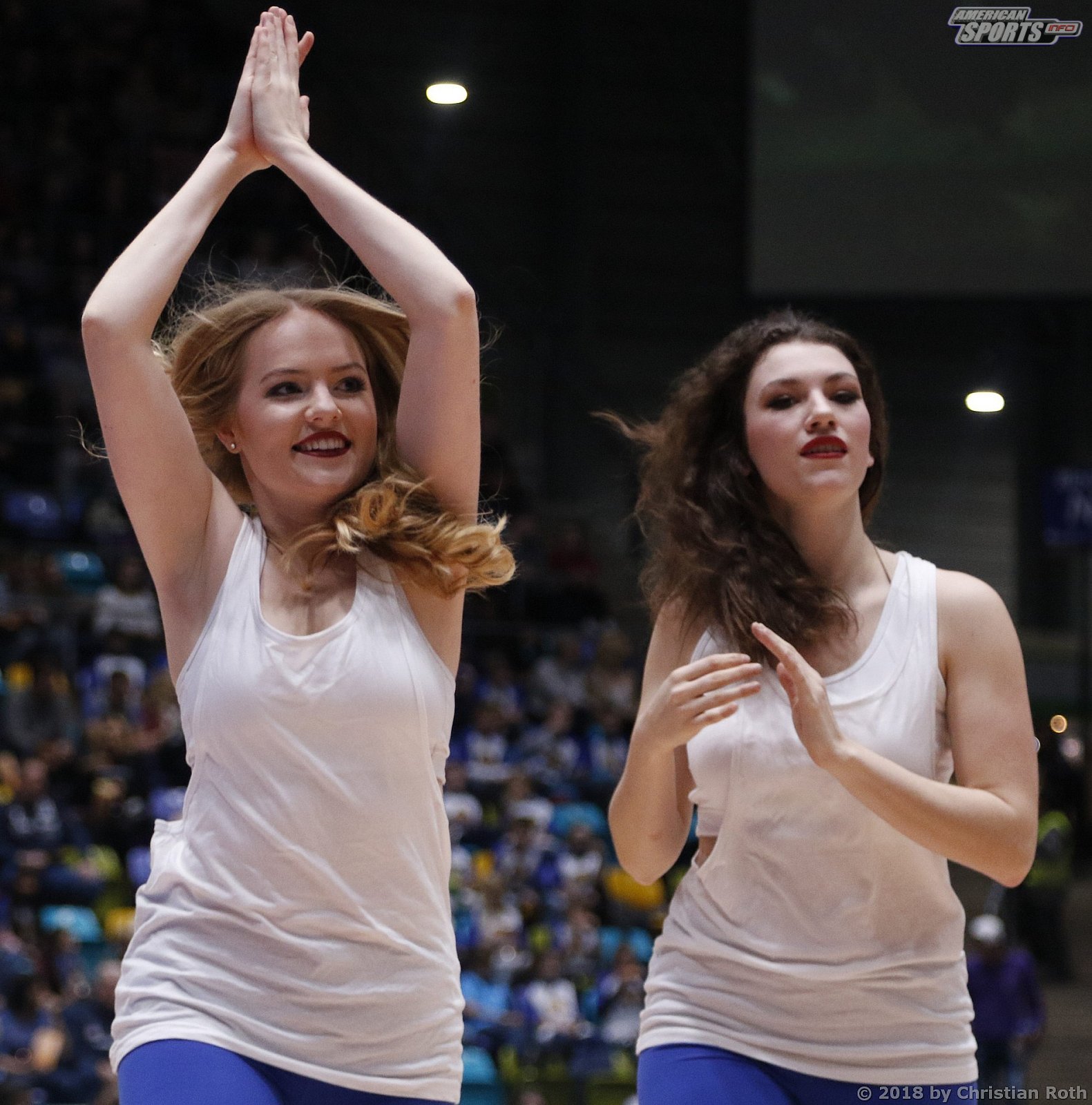 Das Frankfurt Skyliners Danceteam beim Heimspiel gegen Basketball Löwen Braunschweig am 24.11.2018