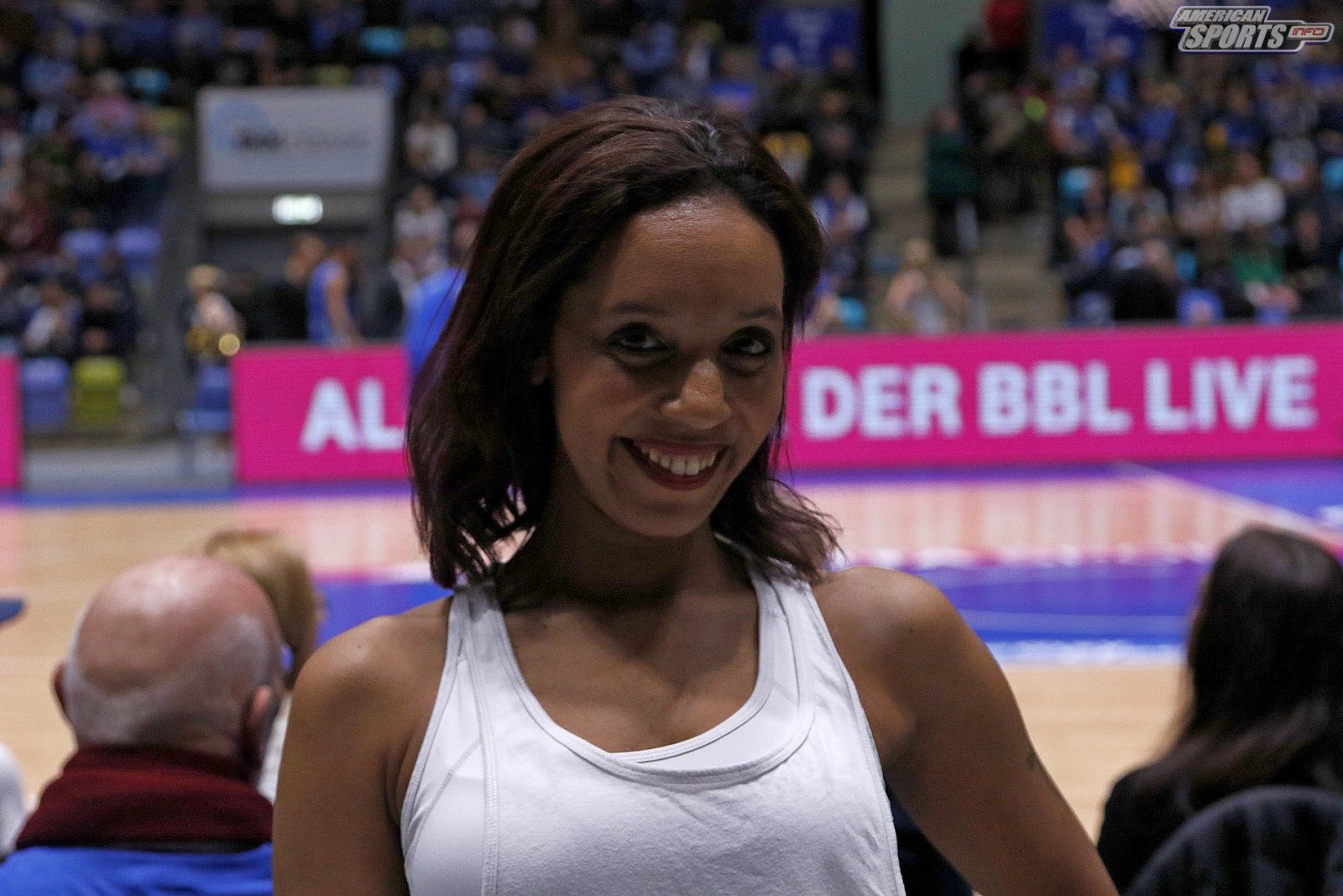 Das Frankfurt Skyliners Danceteam beim BBL Pokal Heimspiel gegen ALBA Berlin am 20.01.2019