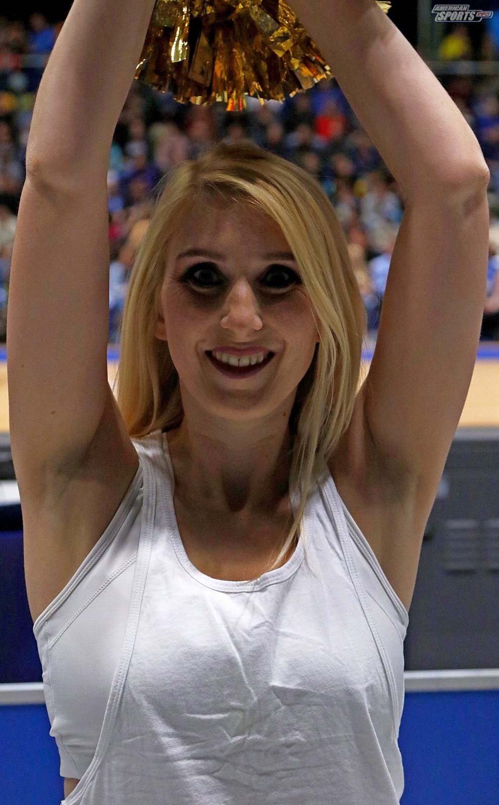Das Frankfurt Skyliners Danceteam beim BBL Pokal Heimspiel gegen ALBA Berlin am 20.01.2019