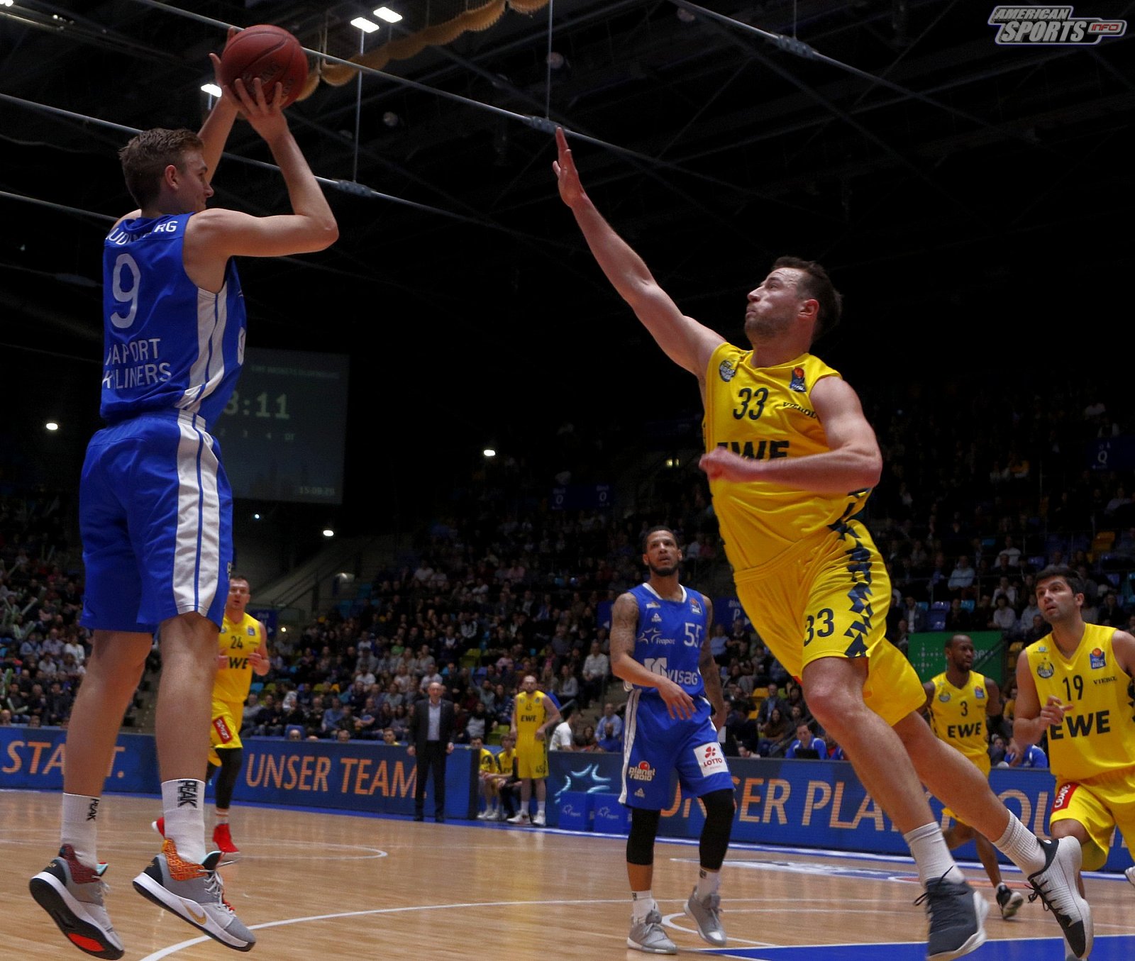 BBL: Fraport Skyliners Frankfurt vs EWE Baskets Oldenburg 75:74 27.01.2019