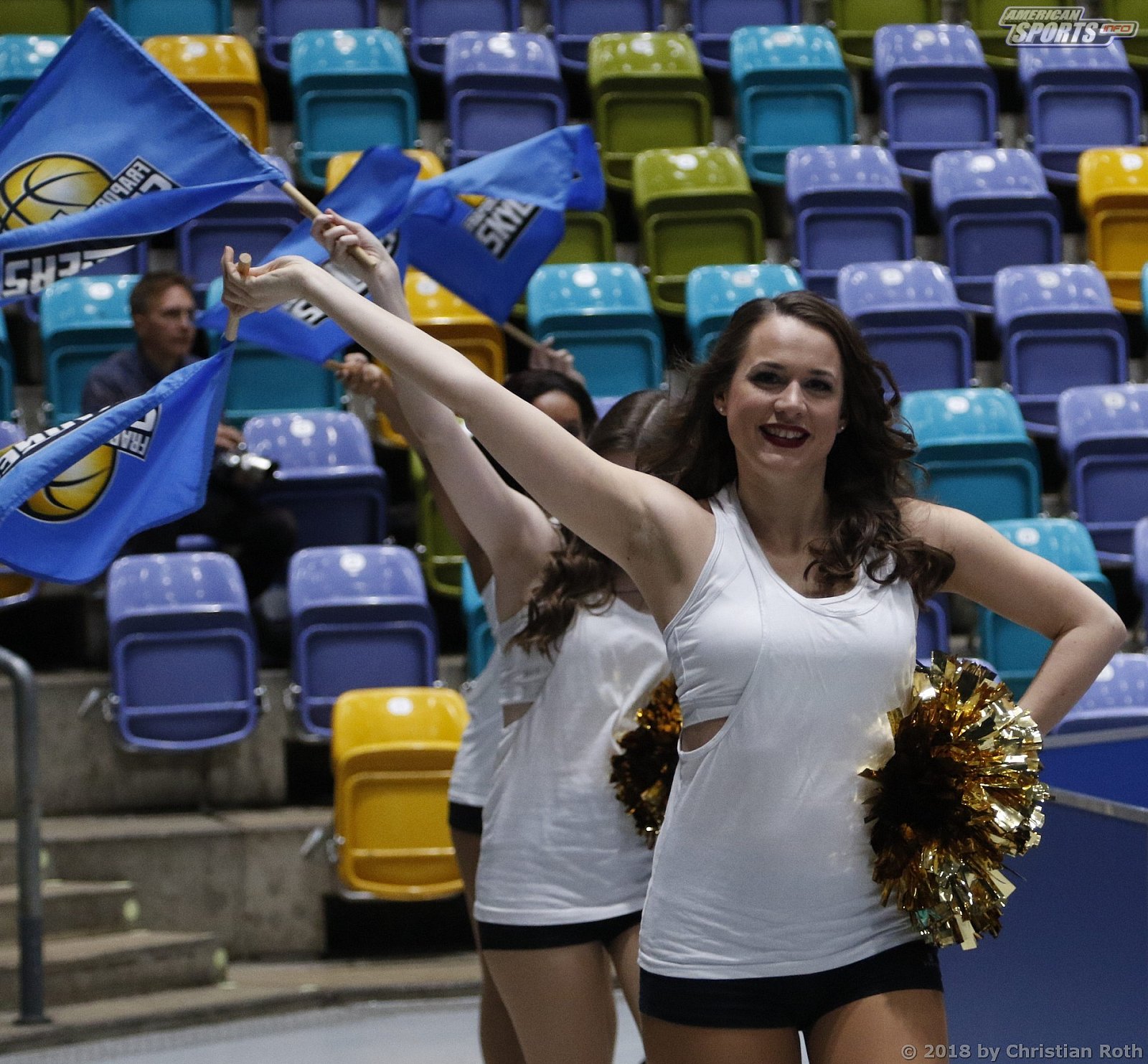 Das Frankfurt Skyliners Danceteam beim Heimspiel gegen Unics Kazan am 24.11.2018
