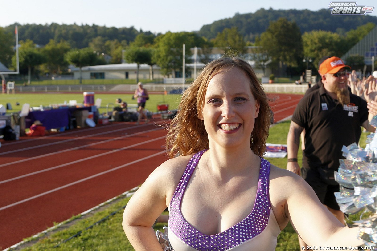 Die Frankfurt Universe Cheerleader beim Auswärtsspiel in Marburg am 05.09.2021