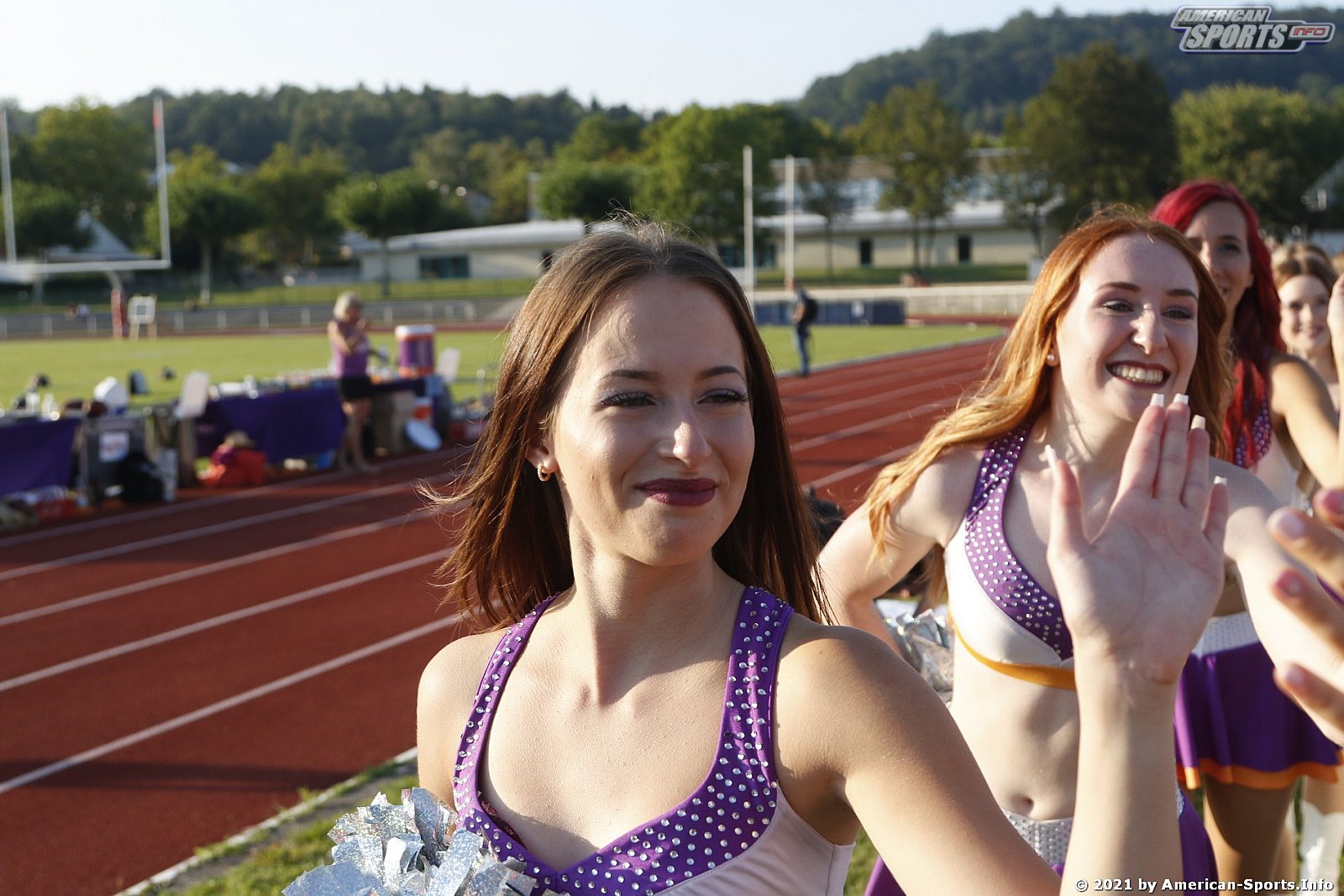 Die Frankfurt Universe Cheerleader beim Auswärtsspiel in Marburg am 05.09.2021