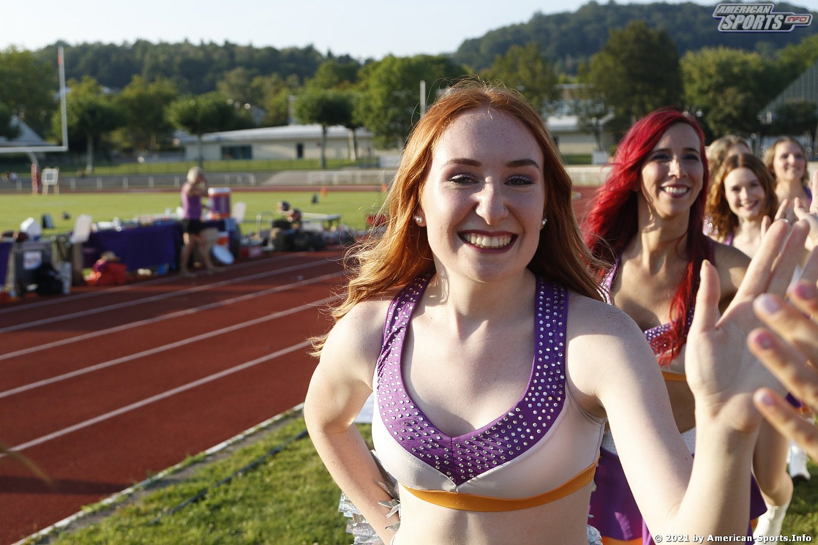 Die Frankfurt Universe Cheerleader beim Auswärtsspiel in Marburg am 05.09.2021