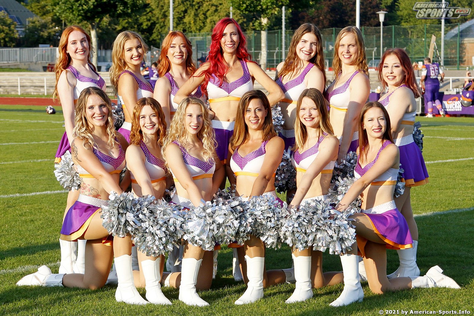 Die Frankfurt Universe Cheerleader beim Auswärtsspiel in Marburg am 05.09.2021
