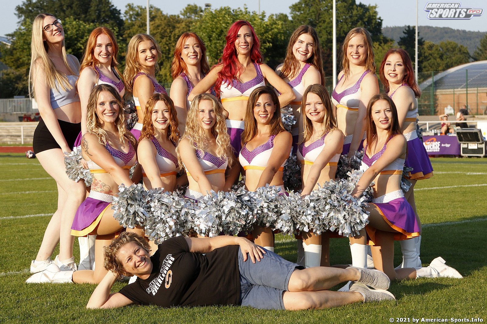 Die Frankfurt Universe Cheerleader beim Auswärtsspiel in Marburg am 05.09.2021