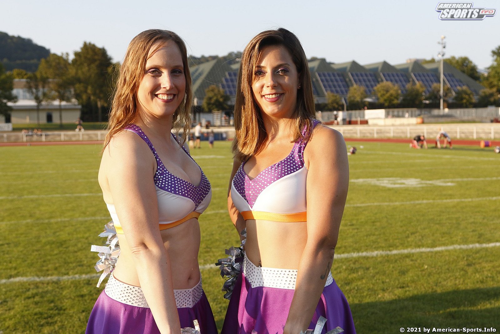Die Frankfurt Universe Cheerleader beim Auswärtsspiel in Marburg am 05.09.2021