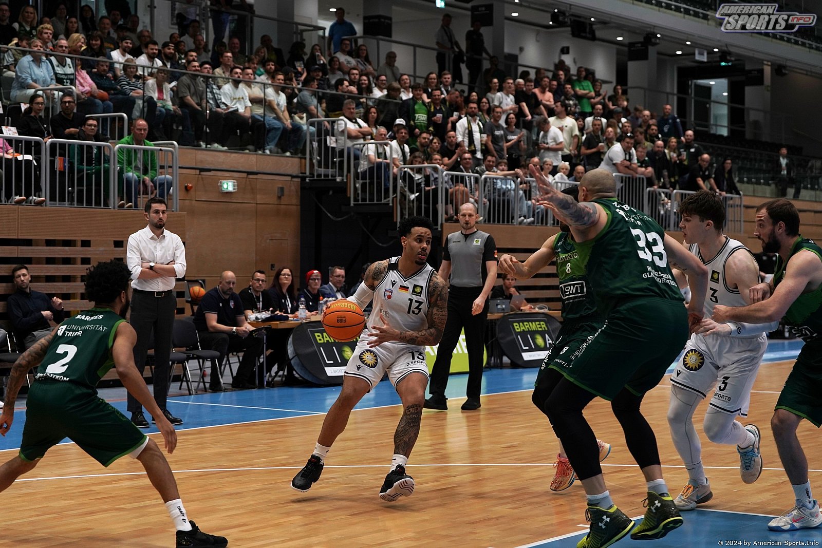 ProA: ART Giants Düsseldorf vs.  Römerstrom Gladiators Trier 73:74 13.04.2024