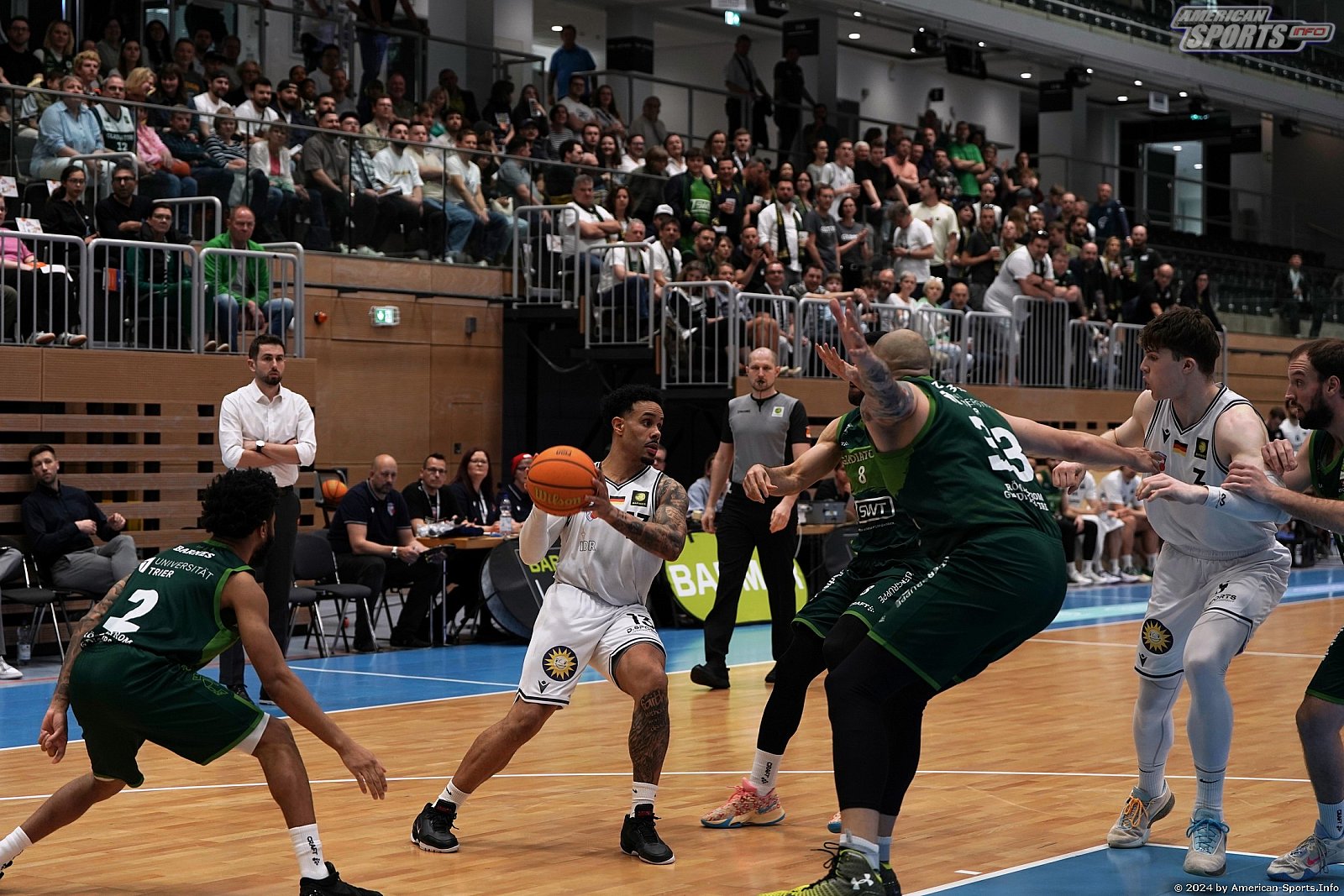 ProA: ART Giants Düsseldorf vs.  Römerstrom Gladiators Trier 73:74 13.04.2024