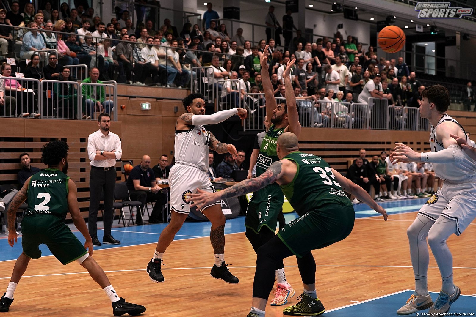 ProA: ART Giants Düsseldorf vs.  Römerstrom Gladiators Trier 73:74 13.04.2024