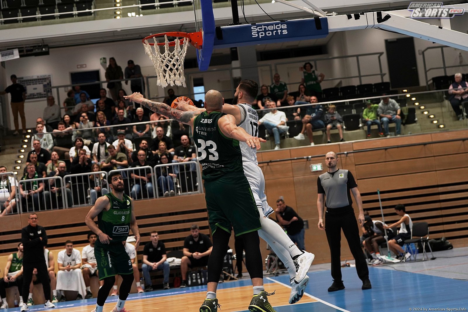 ProA: ART Giants Düsseldorf vs.  Römerstrom Gladiators Trier 73:74 13.04.2024